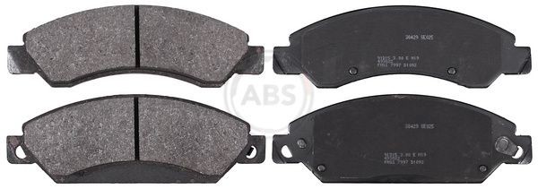 A.B.S. Jarrupalat, levyjarru 38429 38429 A.B.S. Kilpajarrupalat CHEVROLET S10