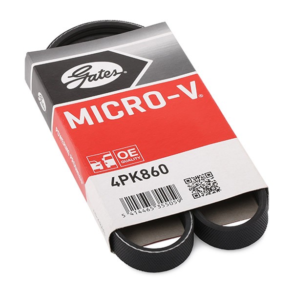 GATES Ιμάντας poly-V 4PK860 GATES Micro-V 4PK860 Ιμάντας poly-V