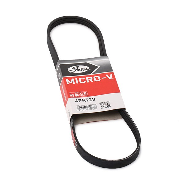 GATES Ozubený klinový remeň 4PK928 4PK928 Micro-V Ozubený klinový remeň ISUZU ELF GATES