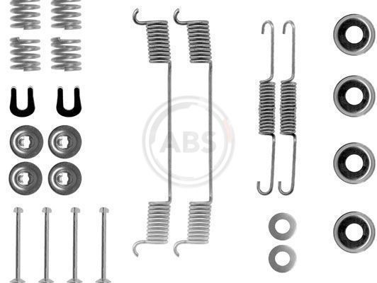 A.B.S. Kit d'accessoires, mâchoire de frein 0635Q 0635Q Kit d'accessoires mâchoires de frein HYUNDAI SONATA A.B.S.