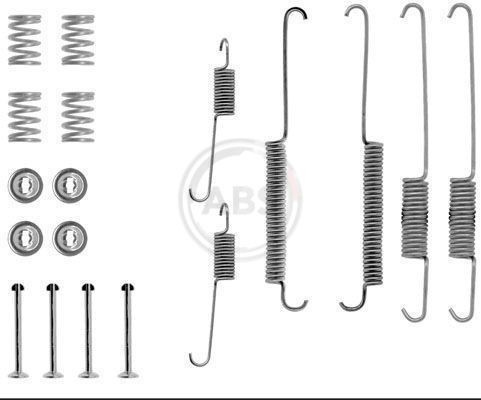 A.B.S. Kit d'accessoires, mâchoire de frein 0640Q Kit d'accessoires frein de stationnement A.B.S. 104 0640Q pas cher