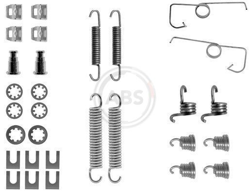 A.B.S. Toebehoren, remschoen 0644Q 0644Q Rem montageset ALFA ROMEO 146 A.B.S.