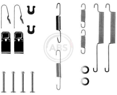 A.B.S. Kit accessori, Ganasce freno 0654Q A.B.S. 0654Q costo Kit di accessori per ganasce freno HONDA Accord I Sedan (SJ, SY) originale