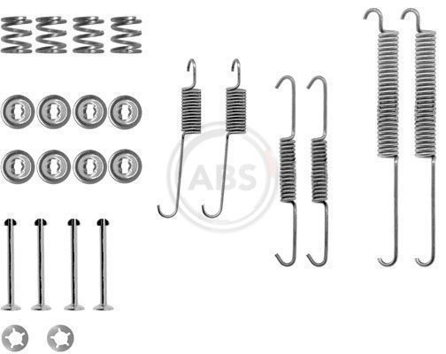 A.B.S. Kit d'accessoires, mâchoire de frein 0678Q 0678Q Kit d'accessoires mâchoires de frein A.B.S. CITROЁN C1