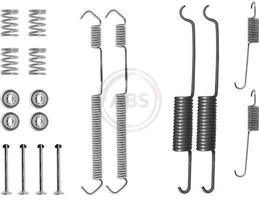 A.B.S. Kit de acessórios, maxilas do travão 0691Q A.B.S. 0691Q originais Kit de acessórios maxilas do travão OPEL VECTRA preço