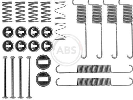 A.B.S. Toebehoren, remschoen 0715Q 0715Q Rem montageset MERCEDES-BENZ VITO A.B.S.