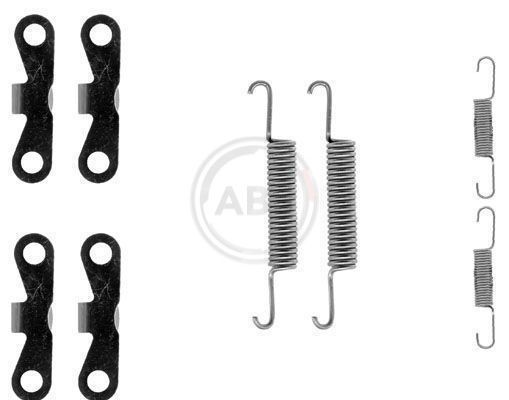 A.B.S. Kit de acessórios, maxilas de travão de estacionamento 0720Q A.B.S. 0720Q Kit de acessórios maxilas do travão originais Volvo baratos