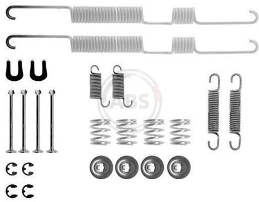 A.B.S. Kit de acessórios, maxilas do travão 0730Q 0730Q Kit de acessórios maxilas do travão A.B.S. TOYOTA CROWN
