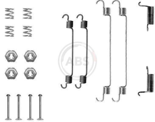 A.B.S. Toebehoren, remschoen 0737Q A.B.S. 0737Q Rem montageset Nissan Primera P10 aan een voordelige prijs