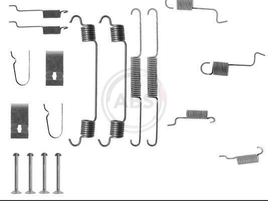 A.B.S. Kit accessori, Ganasce freno 0742Q A.B.S. 0742Q Kit di accessori per ganasce freno Peugeot 505 costo