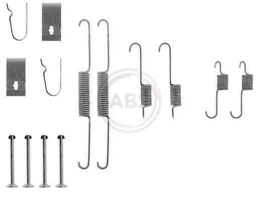 A.B.S. Toebehoren, remschoen 0782Q A.B.S. 0782Q Rem montageset KIA Sephia I Hatchback (FA) aan een voordelige prijs