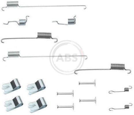A.B.S. Accessory Kit, brake shoes 0829Q A.B.S. 0829Q genuine Land Rover Freelander Convertible brake shoe fitting kit price