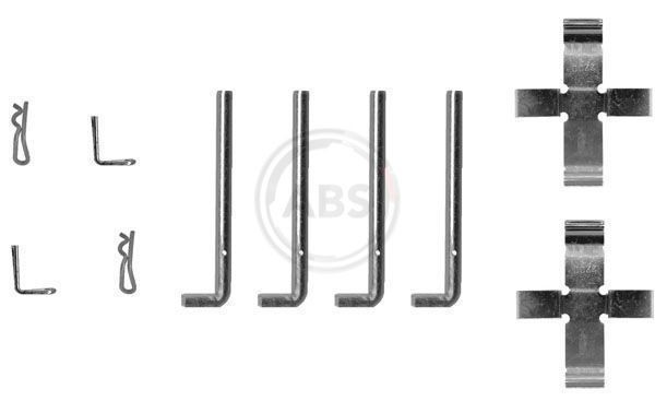 A.B.S. Σετ βοηθ. εξαρτημάτων, τακάκια φρένων 0968Q 0968Q Σετ βοηθ. εξαρτημάτων, τακάκια φρένων A.B.S. ALFA ROMEO BRERA