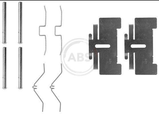 A.B.S. Monteringssats, bromsbelägg 0974Q A.B.S. 0974Q Monteringssats, bromsbelägg Hyundai Accent X3 original