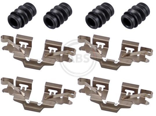 A.B.S. Accessory Kit, disc brake pads 1808Q A.B.S. 1808Q SUZUKI Alto IV (EF) brake pad fitting kit replacement