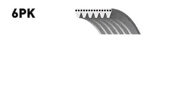 Multiriem GATES 6PK2315 GATES Micro-V 6PK2315: Accessoireriem Jaguar XF 2010