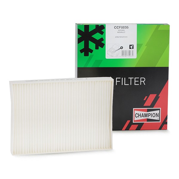 CHAMPION Kupefilter CCF0035 Klimafilter CHAMPION MODUS CCF0035 billige