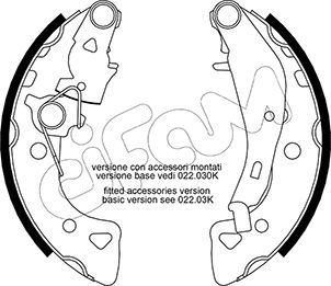 CIFAM Kit ganasce freni 153-024Y 153-024Y costo Ganasce freno CITROËN XSARA CIFAM