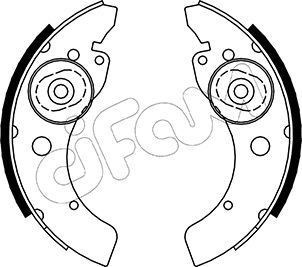 CIFAM Bremsbackensatz 153-053 153-053 CIFAM Bremsbackensatz für Trommelbremse SMART Kosten