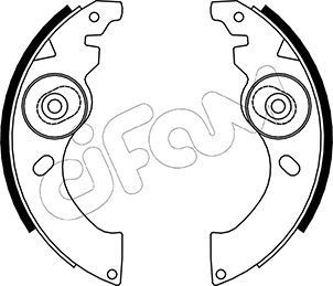 CIFAM Σετ σιαγόνων φρένων 153-054 153-054 CIFAM Σετ σιαγωνες Mitsubishi φθηνά