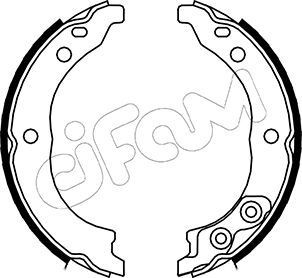 CIFAM Bremžu loku kompl., Stāvbremze 153-089 Bremžu loku stāvbremze CIFAM CITROËN 153-089