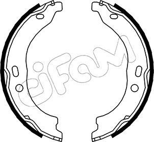 CIFAM Bremseskosett, håndbrems 153-094 CIFAM Håndbrekksko PEUGEOT 153-094