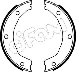 CIFAM Mâchoires de frein à main 153-145 153-145 CIFAM Frein de secours Audi pas cher