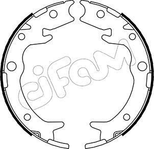 CIFAM Handbromsbackar 153-159 HONDA handbroms CIFAM 153-159