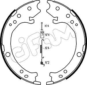 CIFAM Handbromsbackar 153-161K HONDA elektrisk handbroms CIFAM 153-161K