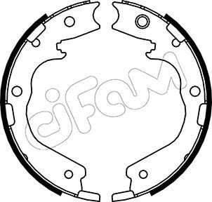 CIFAM Handbromsbackar 153-195 HONDA handbroms CIFAM 153-195