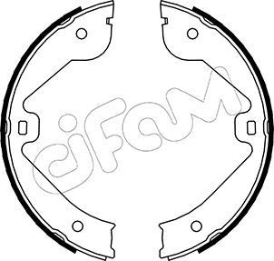 CIFAM Jarrukenkäsarja, seisontajarru 153-244 153-244 CIFAM Käsijarrukengät Volkswagen POLO hinta