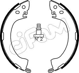 CIFAM Bremsebakkesæt 153-251 153-251 Bremsebakker CIFAM FORD MAVERICK