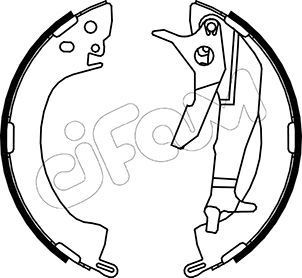 CIFAM Σετ σιαγόνων φρένων 153-251Y CIFAM Σιαγόνων φρένων MITSUBISHI 153-251Y