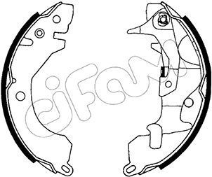 CIFAM Sada brzdových čeľustí 153-253Y Brzdové čeluste CIFAM i20 153-253Y lacné