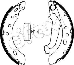 CIFAM Bromsbacksats 153-284 153-284 CIFAM bromsbacksats NISSAN VANETTE