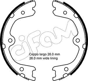 CIFAM Mâchoires de frein à main 153-298 Mâchoires de frein à main CIFAM HYUNDAI 153-298