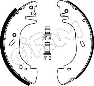 CIFAM Bromsbacksats 153-313 153-313 Bromsbackar CIFAM NISSAN VANETTE