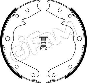 CIFAM Ganasce freno a mano 153-315 153-315 Ganasce freno a mano CIFAM NISSAN TIIDA costo