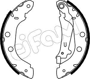 CIFAM Bremsesko sett 153-354 Bremsesko sett CIFAM Nissan PICK UP 153-354