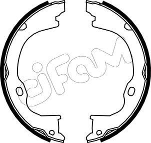CIFAM Bremseskosett, håndbrems 153-363 153-363 Håndbrekksko SMART FORTWO CIFAM