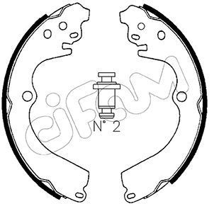 CIFAM Bremsebakkesæt 153-383 153-383 Bremsebakker NISSAN TRADE CIFAM