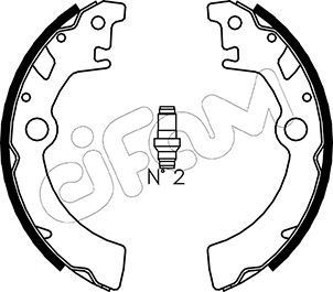 CIFAM Bremsesko sett 153-400 Bremsesko sett CIFAM Suzuki SX4 153-400