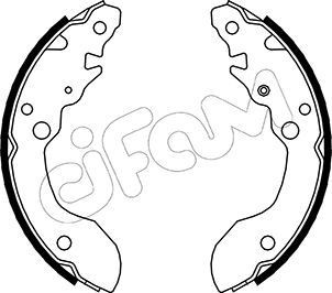 CIFAM Bremsesko sett 153-402 Bremseskosett CIFAM Suzuki SX4 153-402