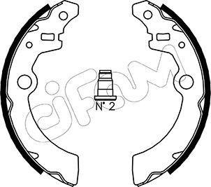CIFAM Bremsesko sett 153-404 Bremsesko CIFAM Suzuki SX4 153-404
