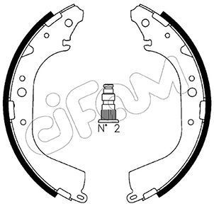 CIFAM Bromsbacksats 153-421 153-421 CIFAM bromsbackar Nissan VANETTE