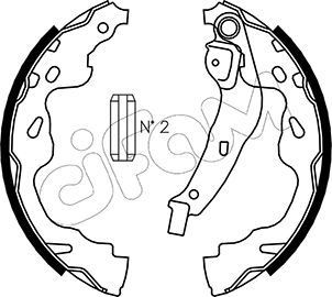 CIFAM Bremsesko sett 153-438 Bremseskosett CIFAM SX4 153-438 billige