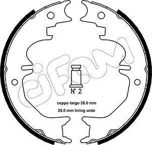 CIFAM Bremžu loku kompl., Stāvbremze 153-441 153-441 CIFAM Bremžu loku stāvbremze Citroën lēti