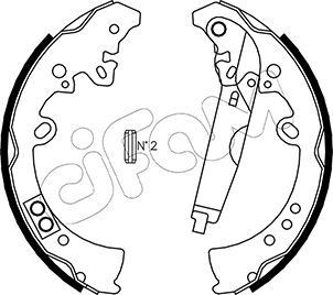 CIFAM Remschoenset 153-445 153-445 Remschoenen CIFAM TOYOTA HIACE
