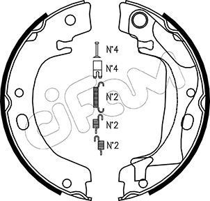 CIFAM Piduriklotside komplekt, seisupidur 153-446K Käsipidur CIFAM COROLLA 153-446K odav