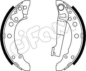 CIFAM Kit ganasce freni 153-465 Costo Ganasce freno CIFAM Volkswagen 153-465